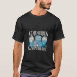 Cosy Winter Season Snowman Coffee Xmas Christmas W T-Shirt<br><div class="desc">Cosy Winter Season Snowman Coffee Xmas Christmas Winter V Neck</div>