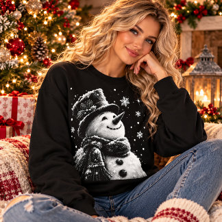 Cosy Winter Snowman Christmas Holiday Humour Sweatshirt