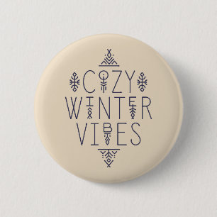 Cosy Winter Vibes Design 6 Cm Round Badge