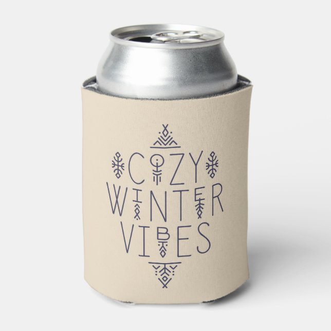 Cosy Winter Vibes Design Can Cooler (Can Front)