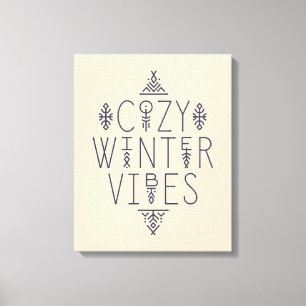 Cosy Winter Vibes Design Canvas Print