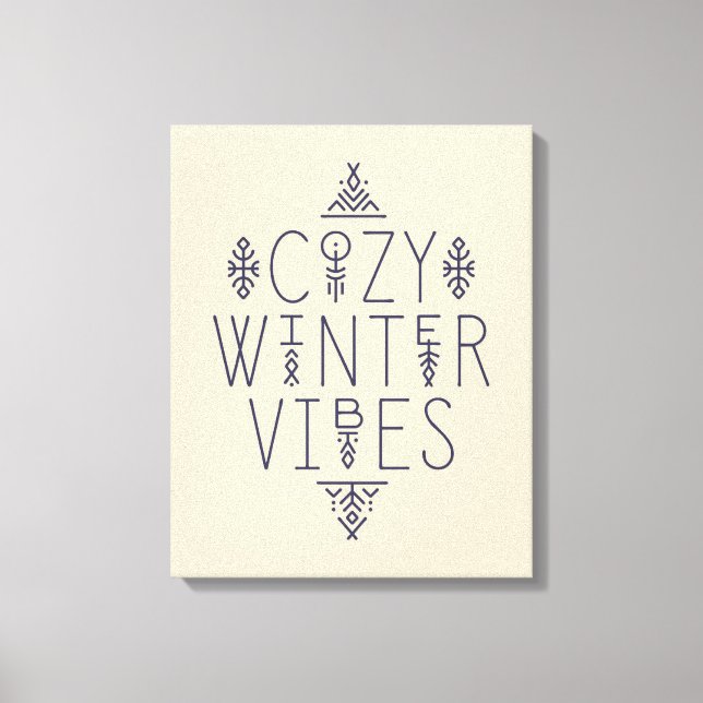Cosy Winter Vibes Design Canvas Print (Front)