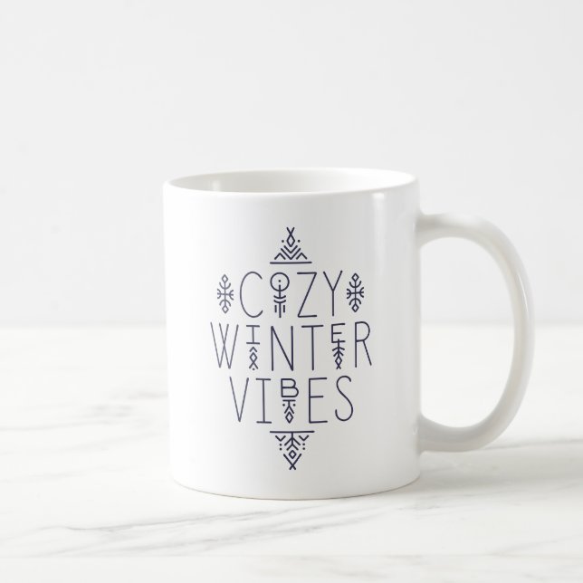 Cosy Winter Vibes Design Coffee Mug (Right)