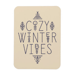 Cosy Winter Vibes Design Magnet