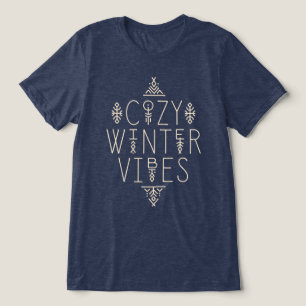 Cosy Winter Vibes Design Tri-Blend Shirt