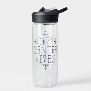 Cosy Winter Vibes Design Water Bottle