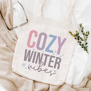 Cosy Winter Vibes Merry Christmas Tote Bag