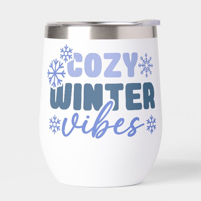 Cosy Winter Vibes - Snowflake Typography (Left)