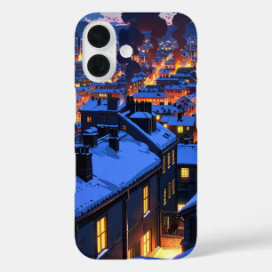 Cosy Winter Village iPhone 16 Case