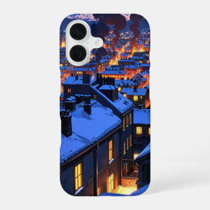 Cosy Winter Village iPhone 16 Case