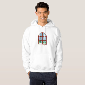 Cosy Winter Window Snowy Forest View - Winter Aest Hoodie