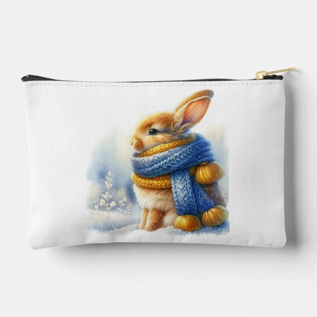 Cosy Winter Wishes To Somebunny Special Rabbit Accessory Pouch (Back)