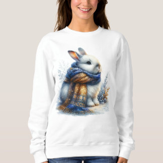 Cosy Winter Wishes To Somebunny Special Rabbit Sweatshirt