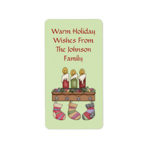 Cosy Wishes Holiday Gift Tags