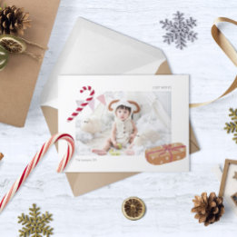 Cosy wishes Photo with illustrated motifs Holiday Card