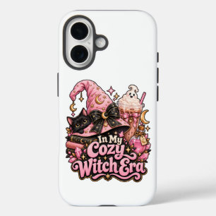 Cosy Witch Era Cute Pink Halloween iPhone 16 Case