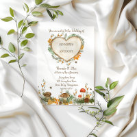 Cosy Woodland Cottagecore Wooden Heart Wedding
