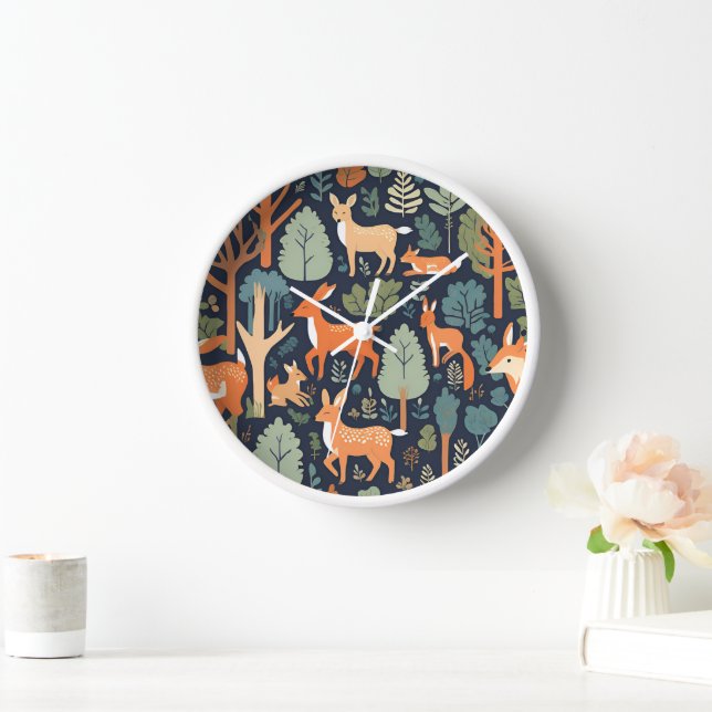 Cosy Woodland Friends Clock (Home)