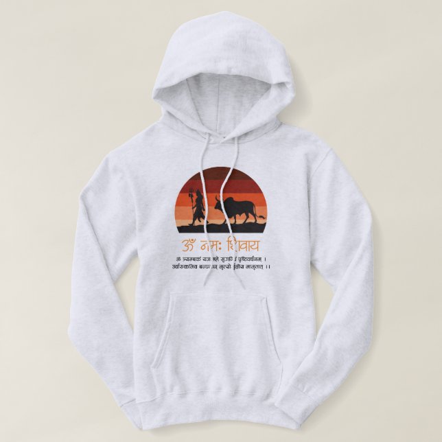 Cosy Youth Hoodie – "Om Namah Shivaya" Edition (Design Front)