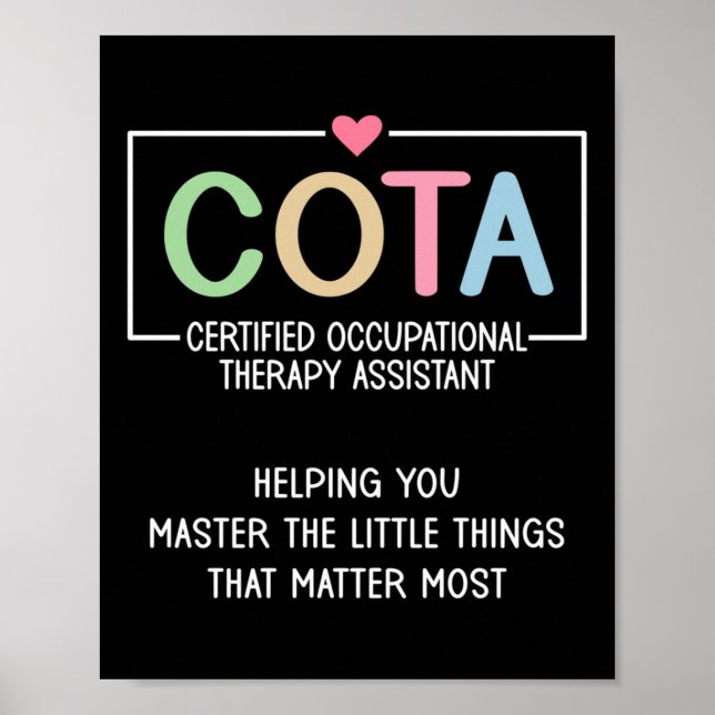 Cota Appreciation Certified Occupational Therapy I Poster (Front)