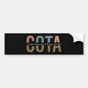 COTA Certified Occupational Therapy Assistant Bumper Sticker