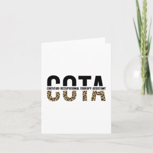 COTA Certified Occupational Therapy Assistant Card