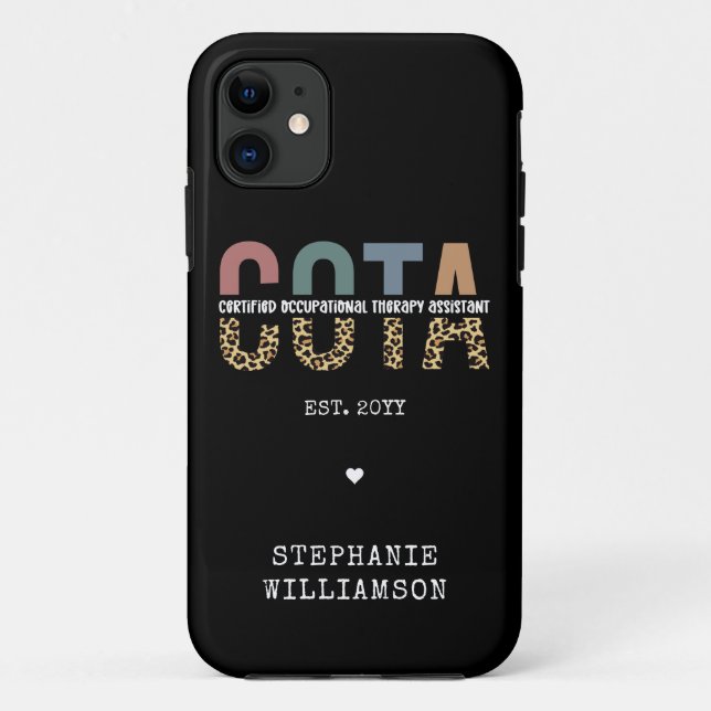 COTA Certified Occupational Therapy Assistant Case-Mate iPhone Case (Back)