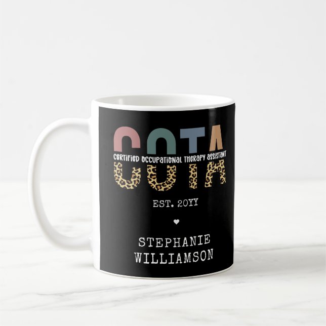 COTA Certified Occupational Therapy Assistant Coffee Mug (Left)
