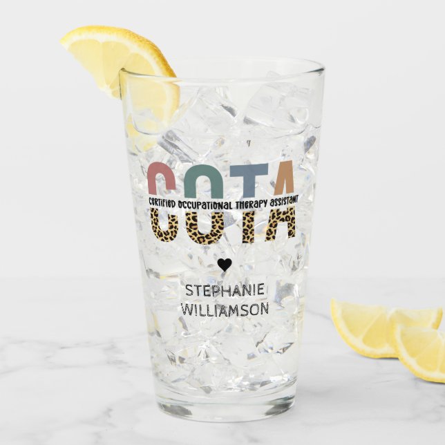 COTA Certified Occupational Therapy Assistant Glass (Front Ice)