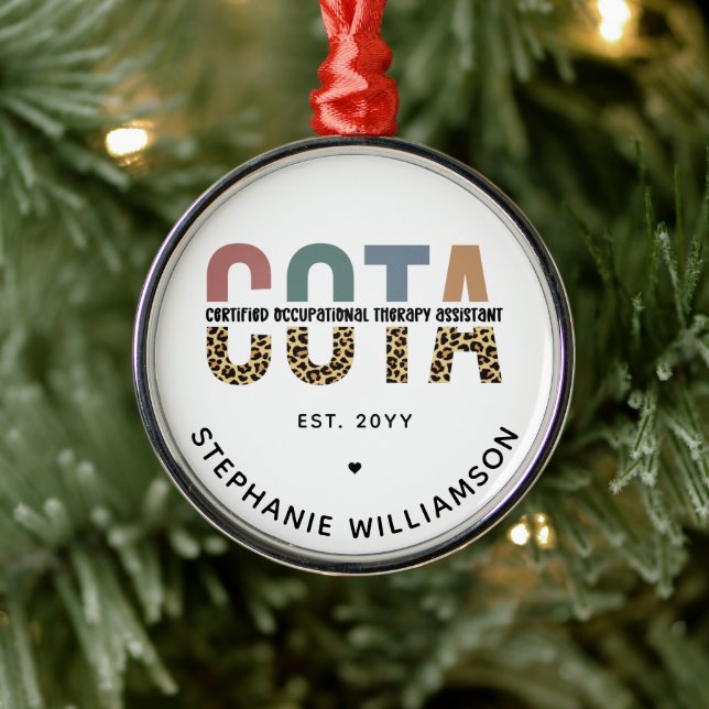 COTA Certified Occupational Therapy Assistant Metal Tree Decoration (Tree)