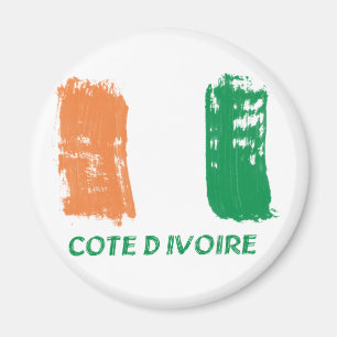 Cote D' Ivore Flag design Magnet