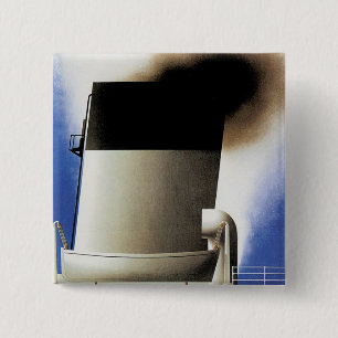 Cote D'Azur Channel Ferry 15 Cm Square Badge