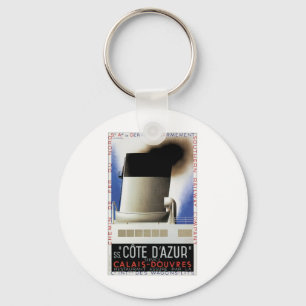 Cote D'Azur Channel Ferry Key Ring