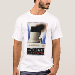 Cote d'Azur Channel Ferry Poster T-shirt