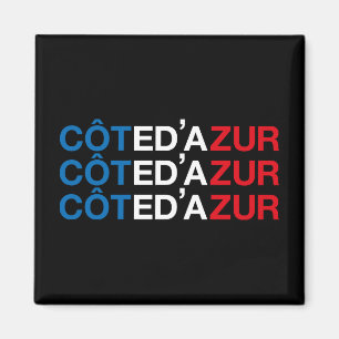 COTE D'AZUR French Flag Magnet