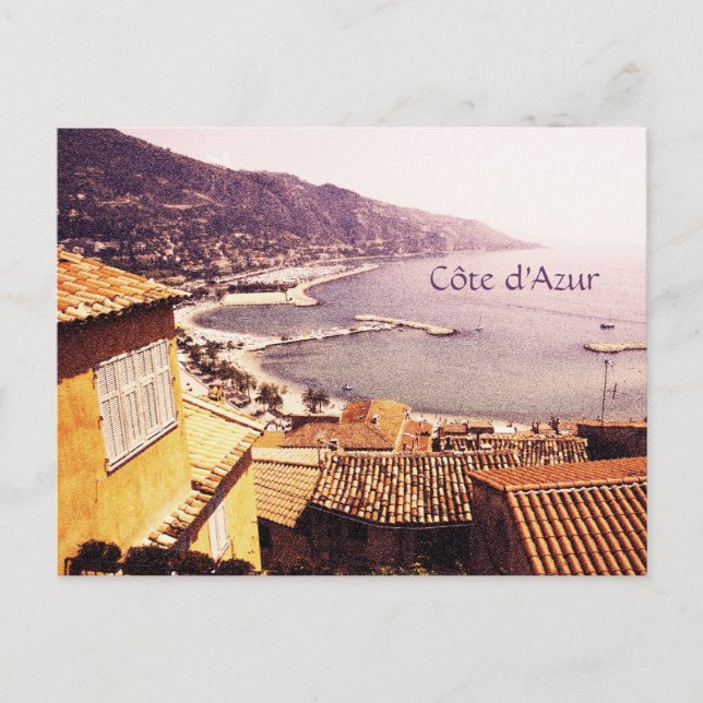 Côte d'Azur, Menton postcard (Front)