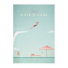 Côte d'Azur Vintage Diving Travel Poster