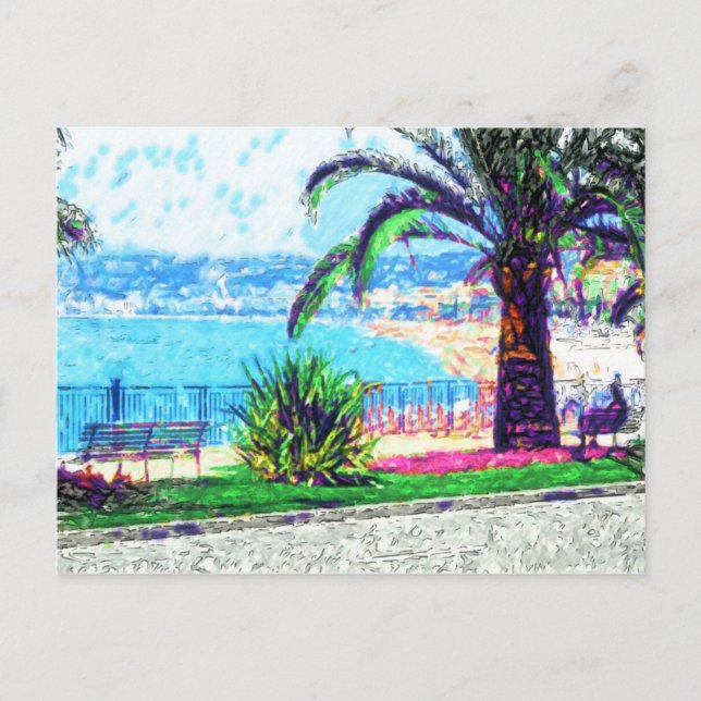 Cote d'Azur - Wish You Were Here Postcard (Front)