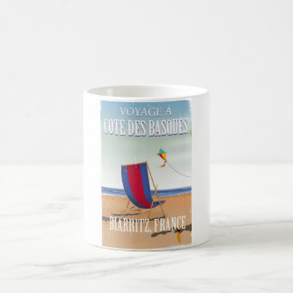 Cote des Basques France travel poster Coffee Mug
