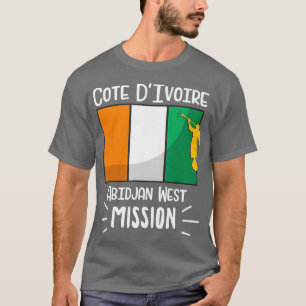 Cote DIvoire Abidjan West Mormon LDS Mission T-Shirt
