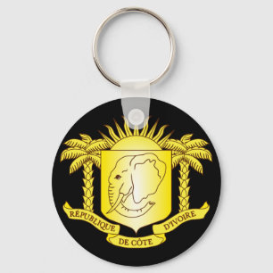 côte d'ivoire emblem key ring