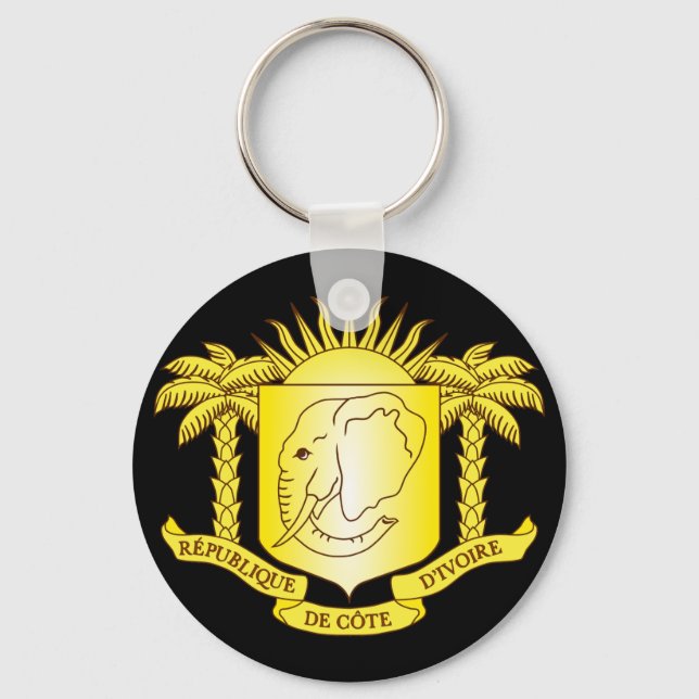 côte d'ivoire emblem key ring (Front)