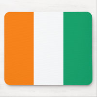 Cote d'Ivoire Flag Mousepad