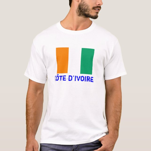 COTE D'IVOIRE*- Flag T-shirt (Customisable) (Front)