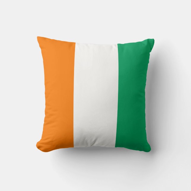 Cote D'Ivoire Flag x Flag Pillow (Front)