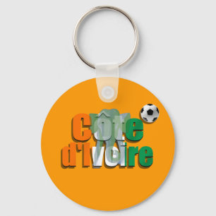 Côte d'Ivoire football Les Éléphants soccer gif Key Ring