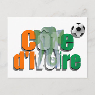 Côte d'Ivoire football Les Éléphants soccer gifts Postcard