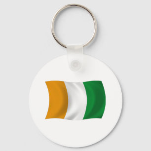 Cote d'lvoire (Ivory Coast) Flag Keychain