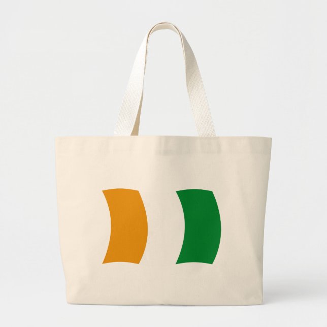 Cote d'lvoire (Ivory Coast) Flag Tote Bag (Front)