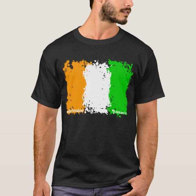 cote_ivoire_bw T-Shirt (Front)